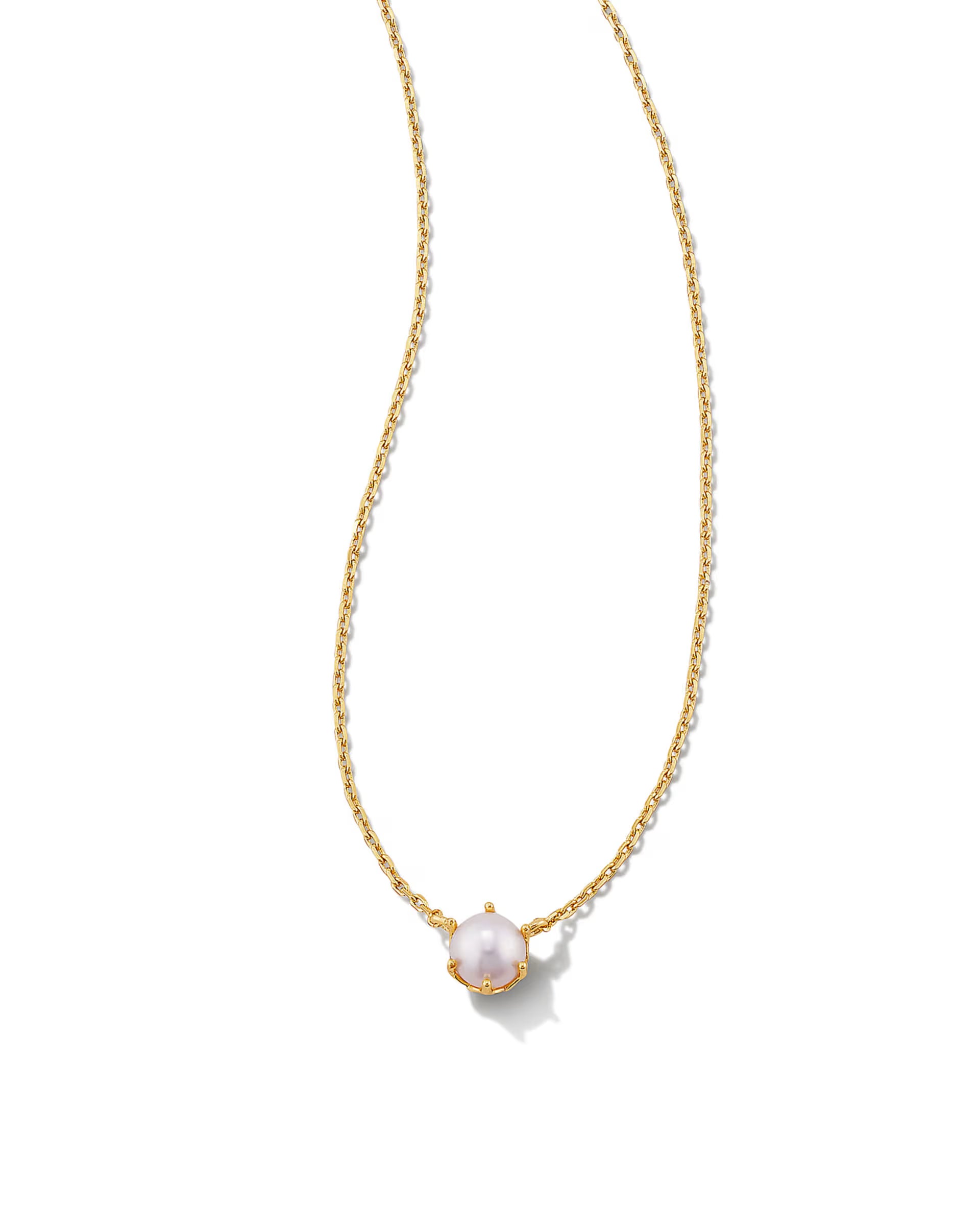 Kendra Scott | Ashton Gold Pendant Necklace in Freshwater Cultured Pearl