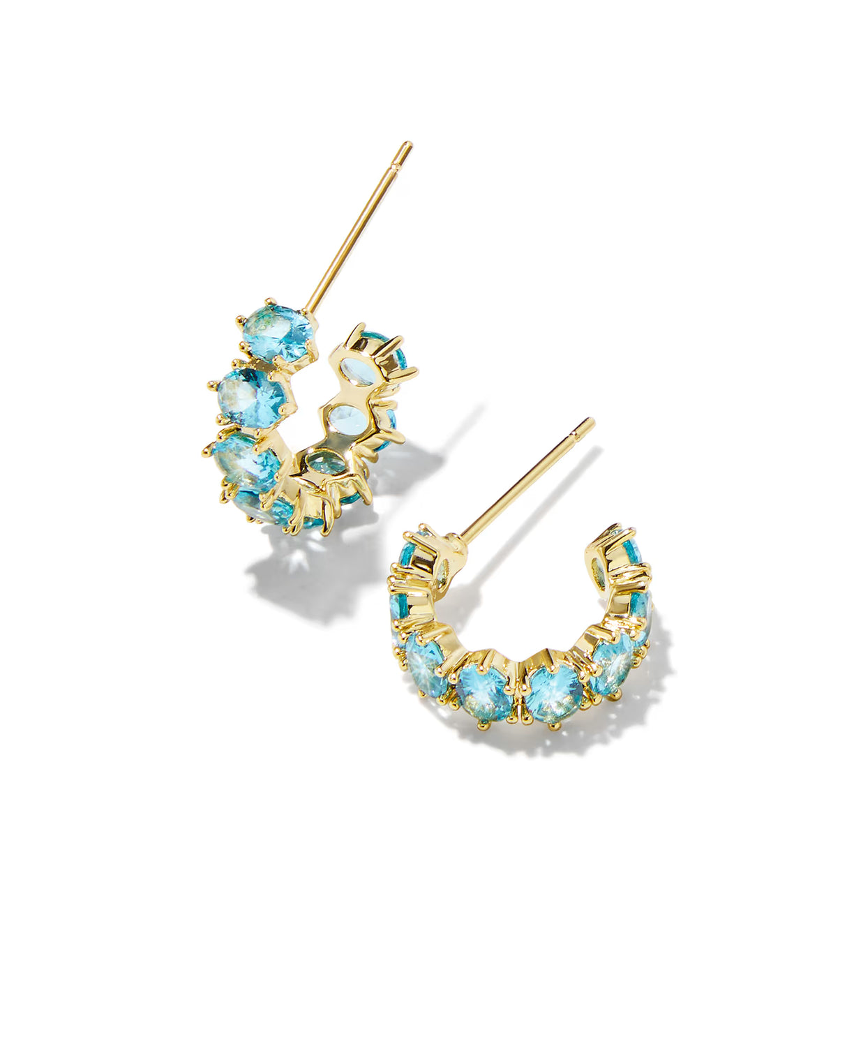 Kendra Scott | Cailin Gold Crystal Huggie Earrings