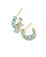 Kendra Scott | Cailin Gold Crystal Huggie Earrings