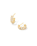 Kendra Scott | Cailin Gold Crystal Huggie Earrings