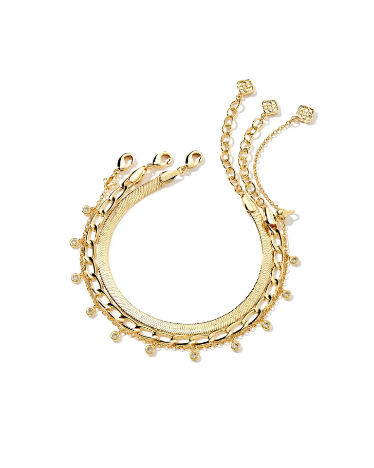 Kendra Scott | Kassie Set of 3 Chain Bracelets