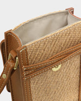 Katie Loxton | Porto Raffia Phone Bag - Cognac