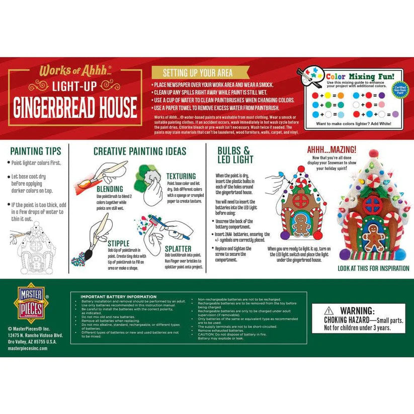 Light-Up Gingerbread House Kit