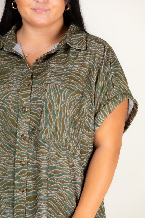 The Wild Side Button Up Top