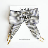 Leo + Lee | Heritage Striped Laces - Black