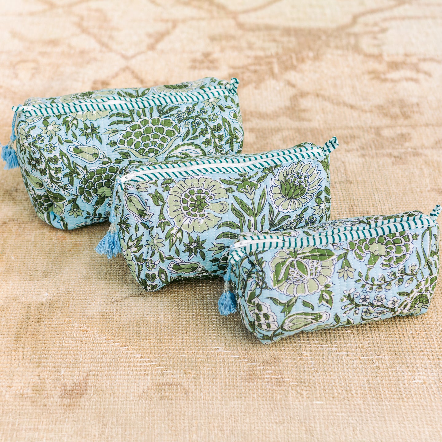 Madison's Collective | Leaf & Loom 3 Piece Cosmetic Set