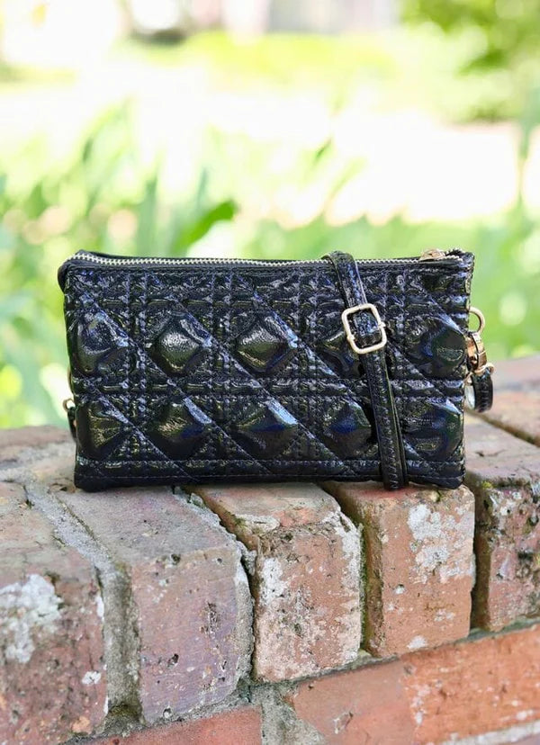 Caroline Hill | Liz Custom Collection Crossbody Black Patent LQ