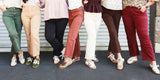 Madison's The Label | The Hadley Frayed Bootcut Jean - Dark Burgundy