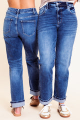 Madison's The Label | The Sophia Cuffed Straight Jean