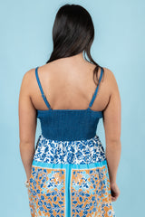 The Bohemian Breeze Denim Maxi Dress