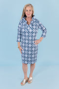Gretchen Scott | Jersey Ruffneck Dress - Ring Toss