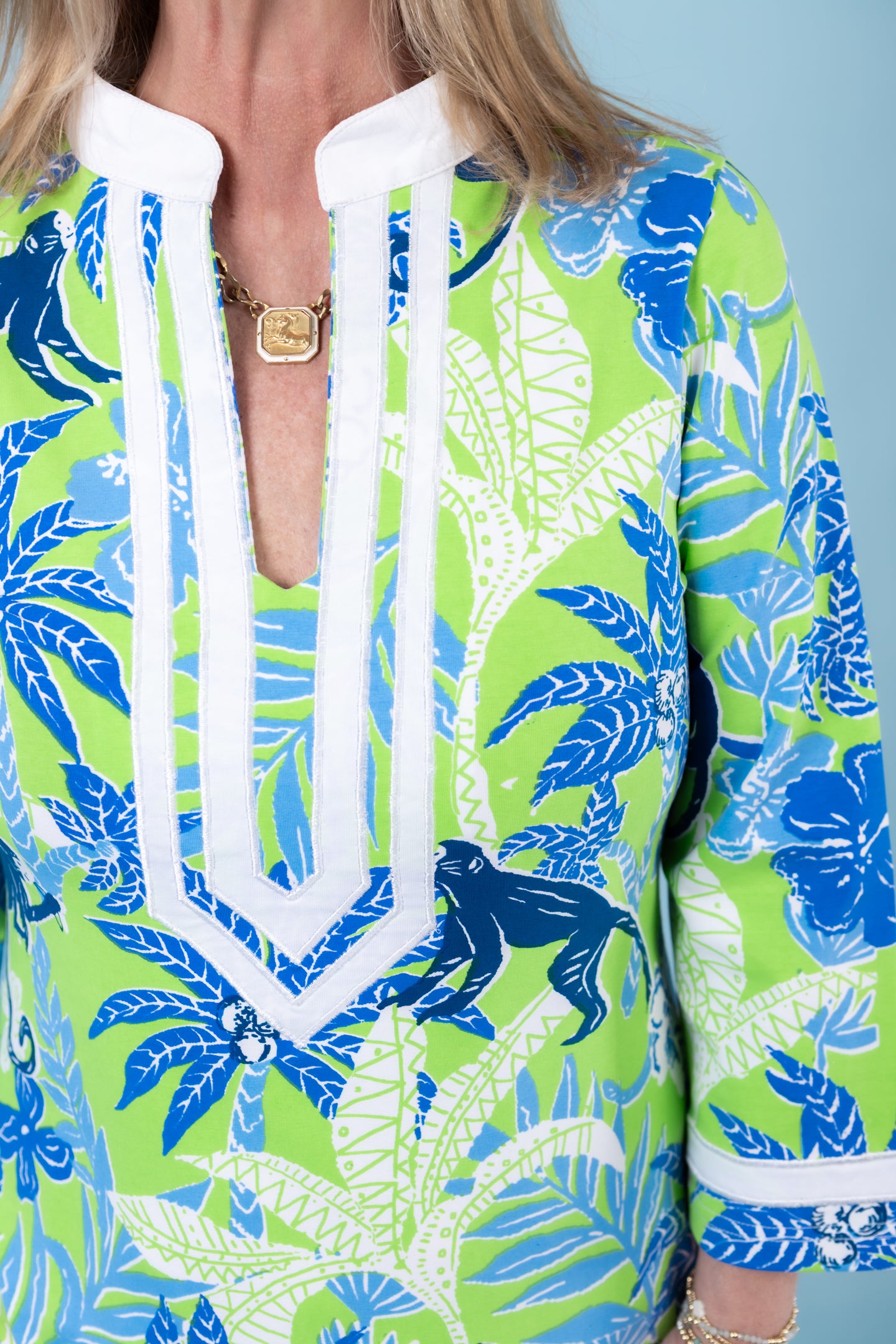 Tabi | Tropical Monkey Midi Dress