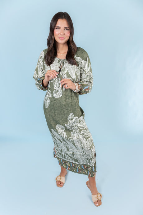 Lior | Crisanta Dress Border Jungle Garden Print