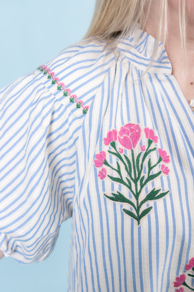 The Pink Roses Midi Dress
