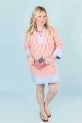 The Candy Stripe Mini Dress