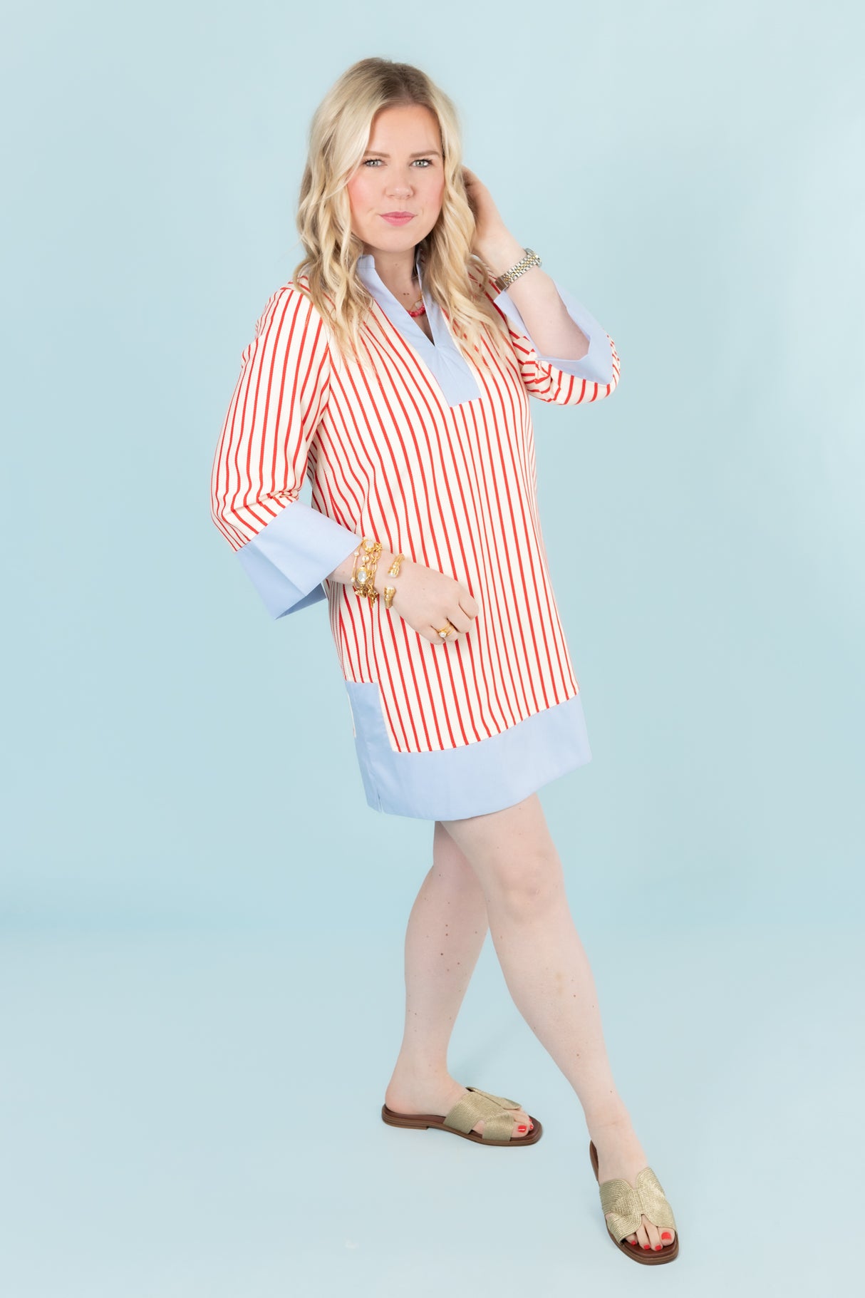 The Candy Stripe Mini Dress