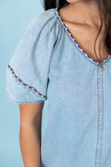 Stitch & Style Denim Mini Dress