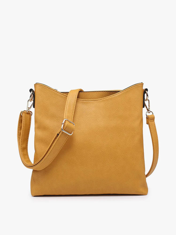 Jen & Co. | Emma 3 Compartment Crossbody - Mustard