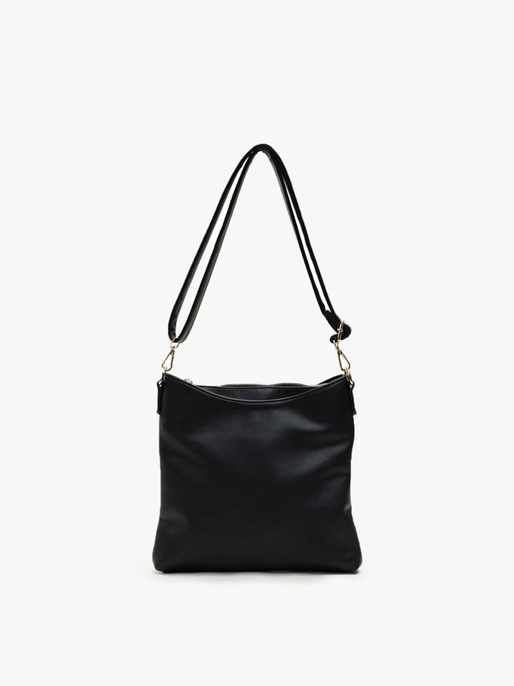 Jen & Co. | Emma 3 Compartment Crossbody - Black