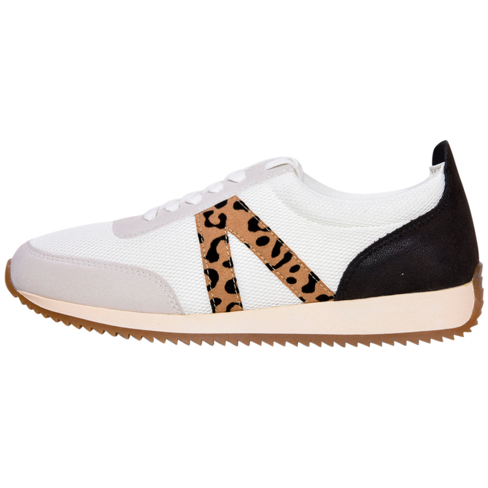 MIA Shoes | Kable - White/Leopard (Final Sale)