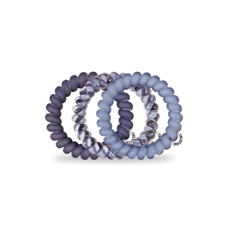 Teleties | Midnight Rain Large Spiral Hair Ties