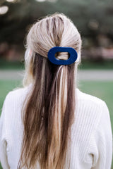 Teleties | Midnight Rain Medium Flat Round Clip
