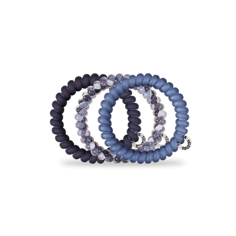 Teleties | Midnight Rain Small Spiral Hair Ties