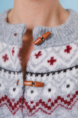 Winterberry Fair Isle Toggle Cardigan