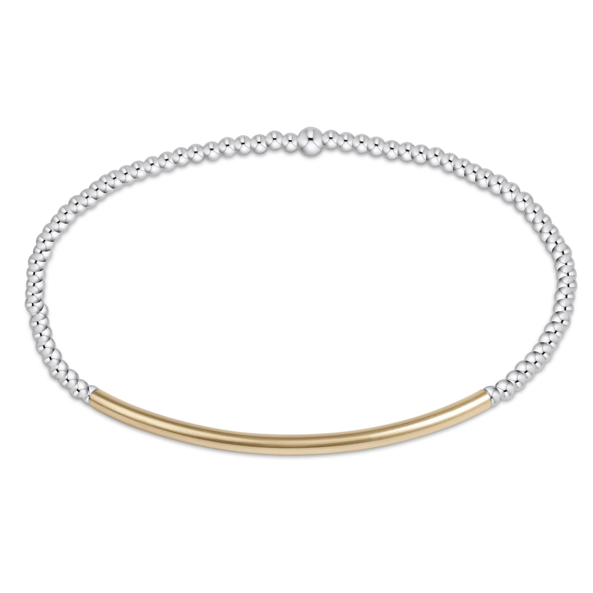 Enewton | Bliss Bar Gold 2mm Mixed Metal Bracelet