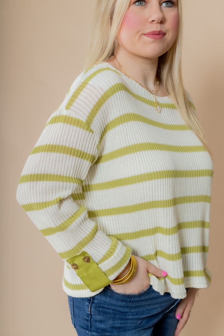 The Selena Tab Sleeve Sweater