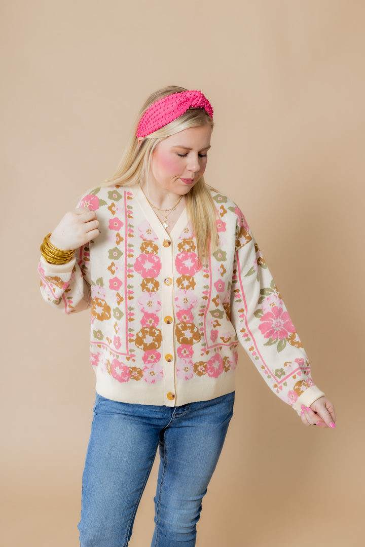 Load image into Gallery viewer, The Spring Floral Cardigan
