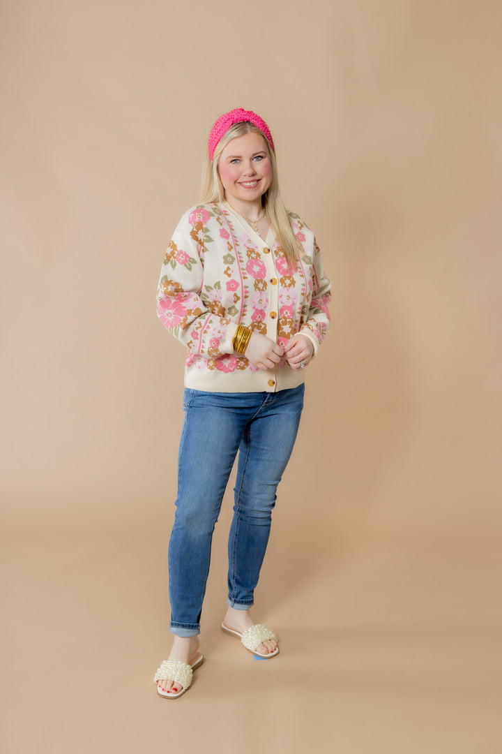 Load image into Gallery viewer, The Spring Floral Cardigan
