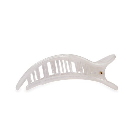 Teleties | Mother of Pearl Heart Medium Flat Clip
