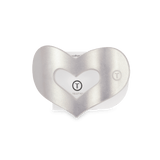 Teleties | Mother of Pearl Heart Medium Flat Clip