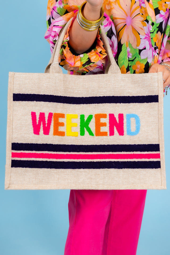 Weekend Beach Bag, Natural