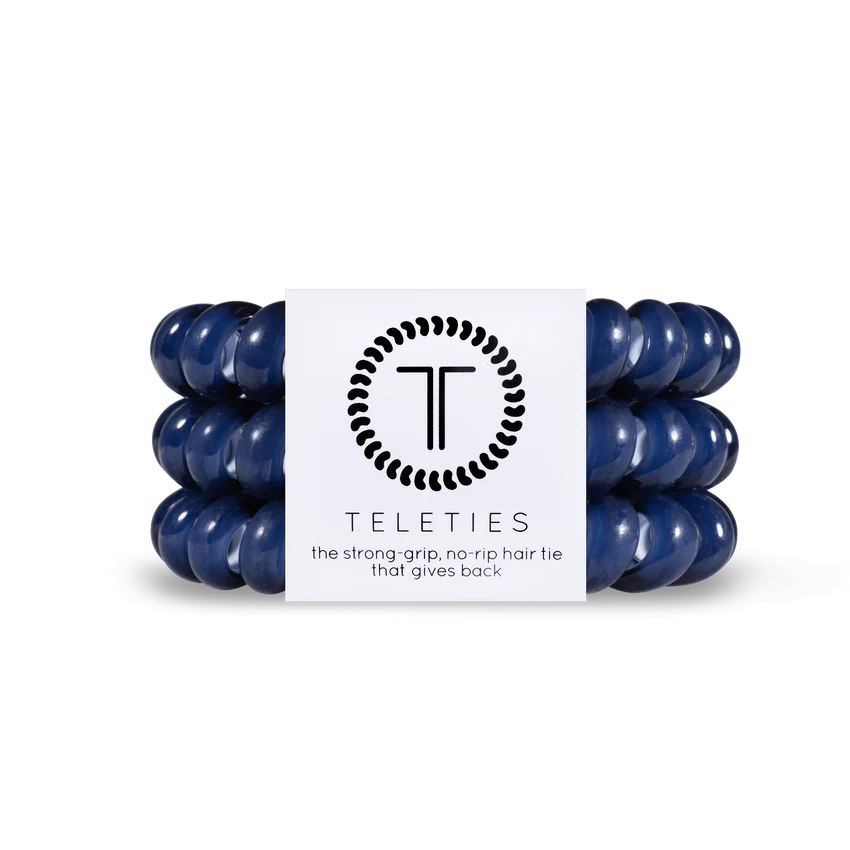 Teleties | Nantucket Navy Large Hair Ties