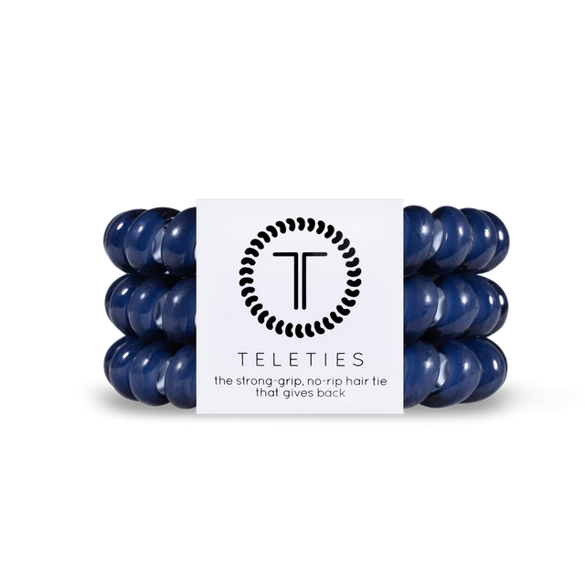 Teleties | Nantucket Navy Large Hair Ties