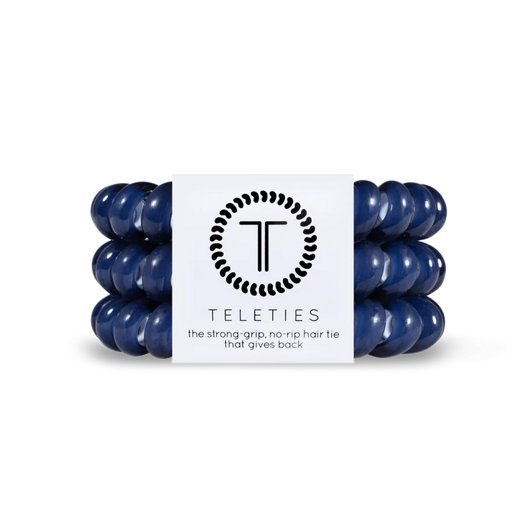 Teleties | Nantucket Navy Large Hair Ties