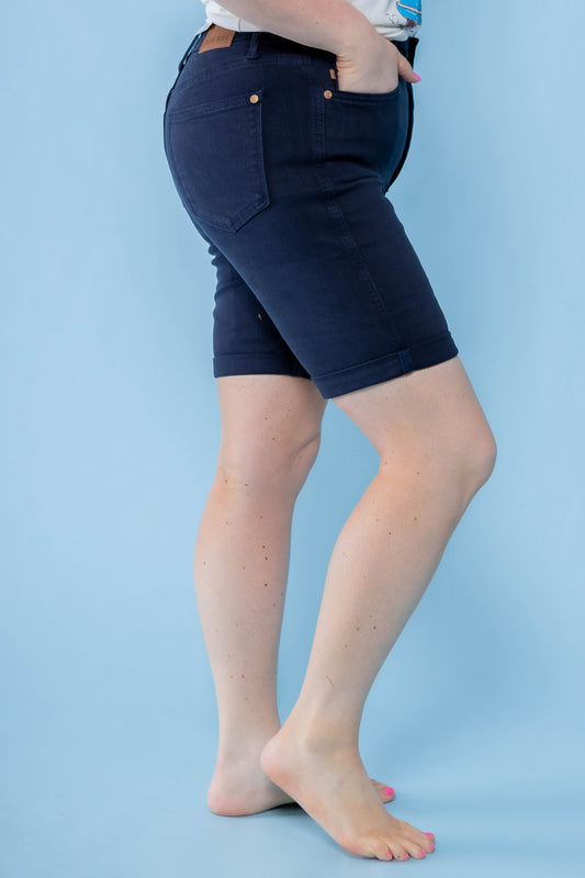 Judy Blue | High Waist Bermuda Shorts