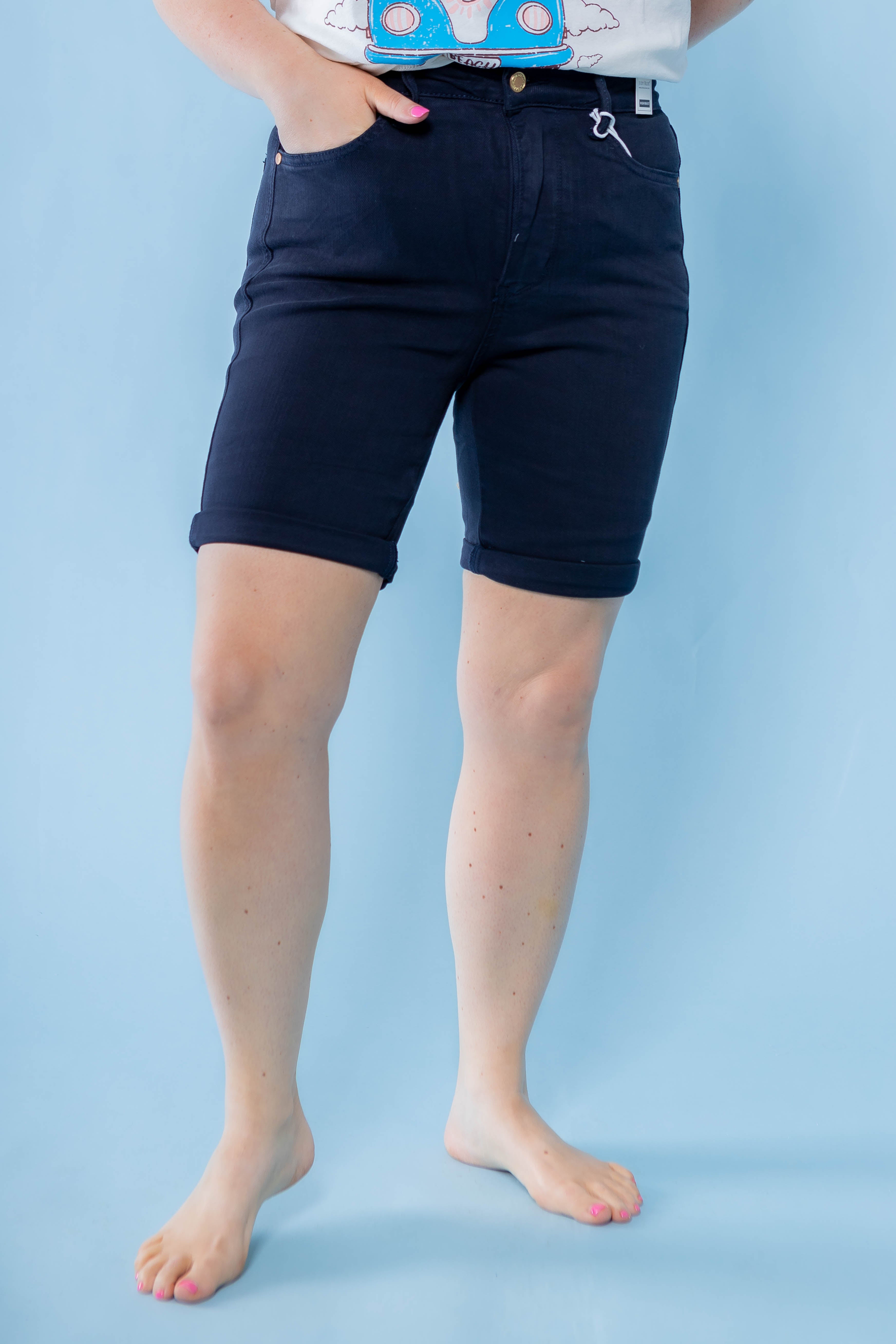 Judy Blue | High Waist Bermuda Shorts (Final Sale)