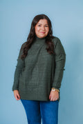 Soft Knit Ribbed Hem Sweater