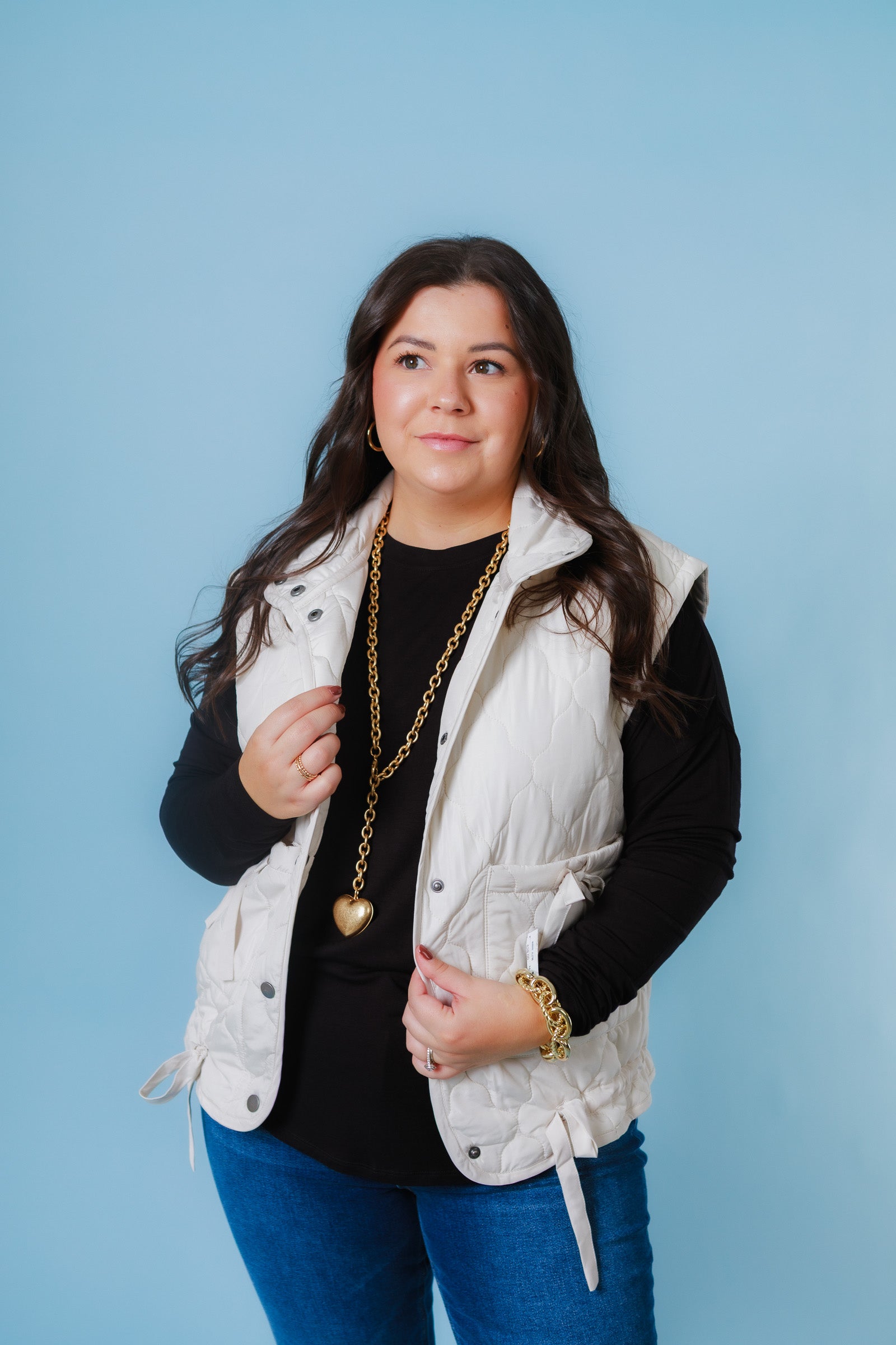 The Detail Quilted Puffer Vest