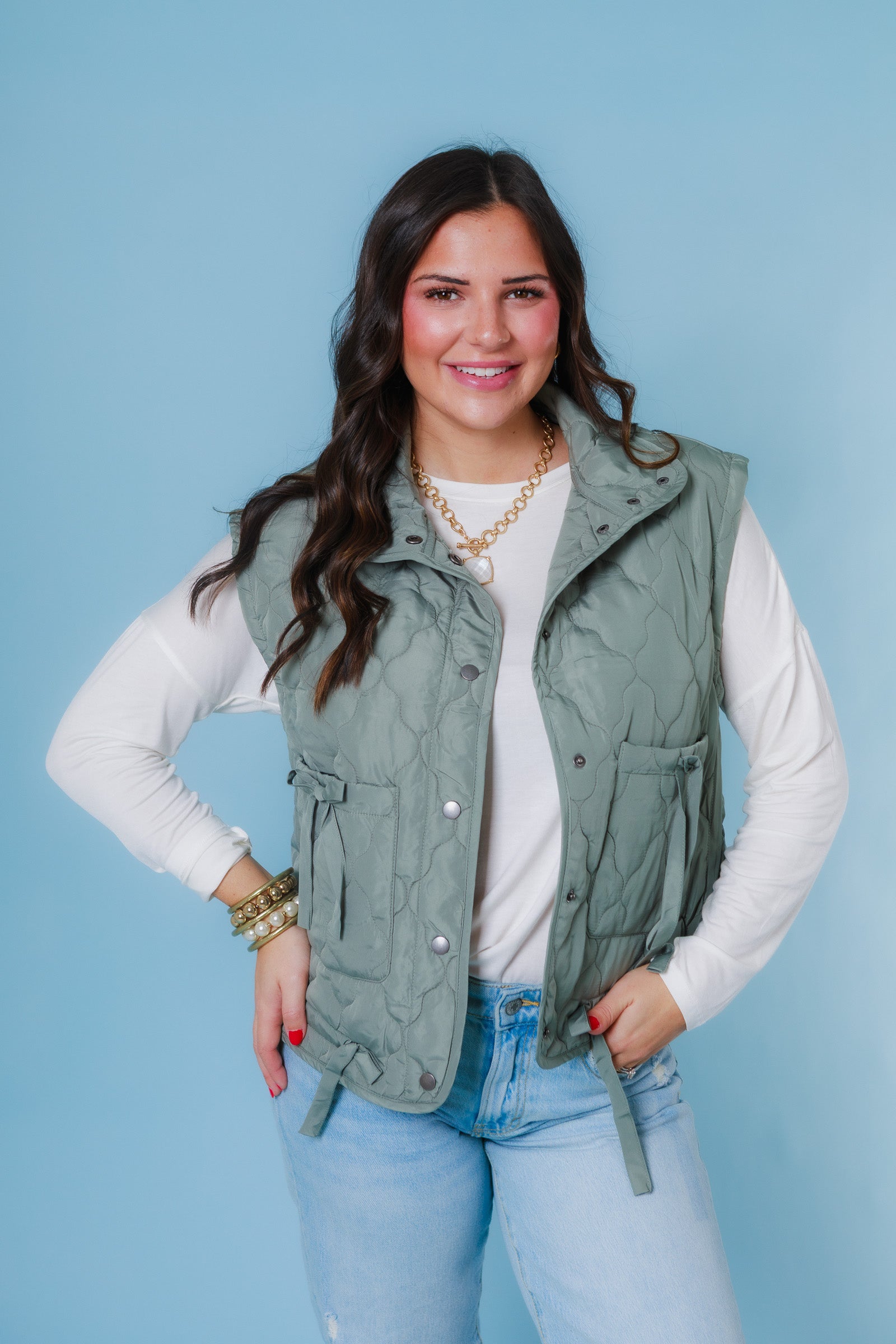 The Detail Quilted Puffer Vest