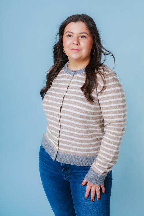 The Crisp and Stripe Cardigan