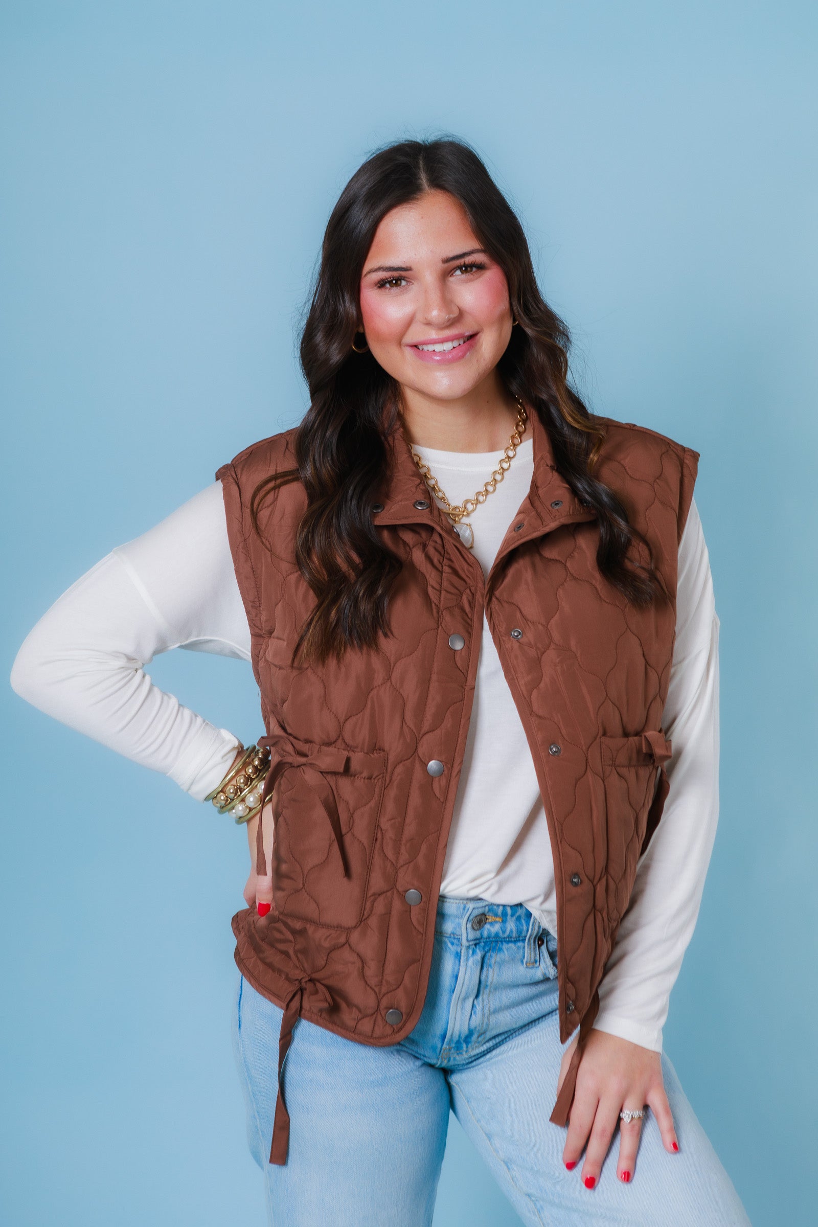 The Detail Quilted Puffer Vest