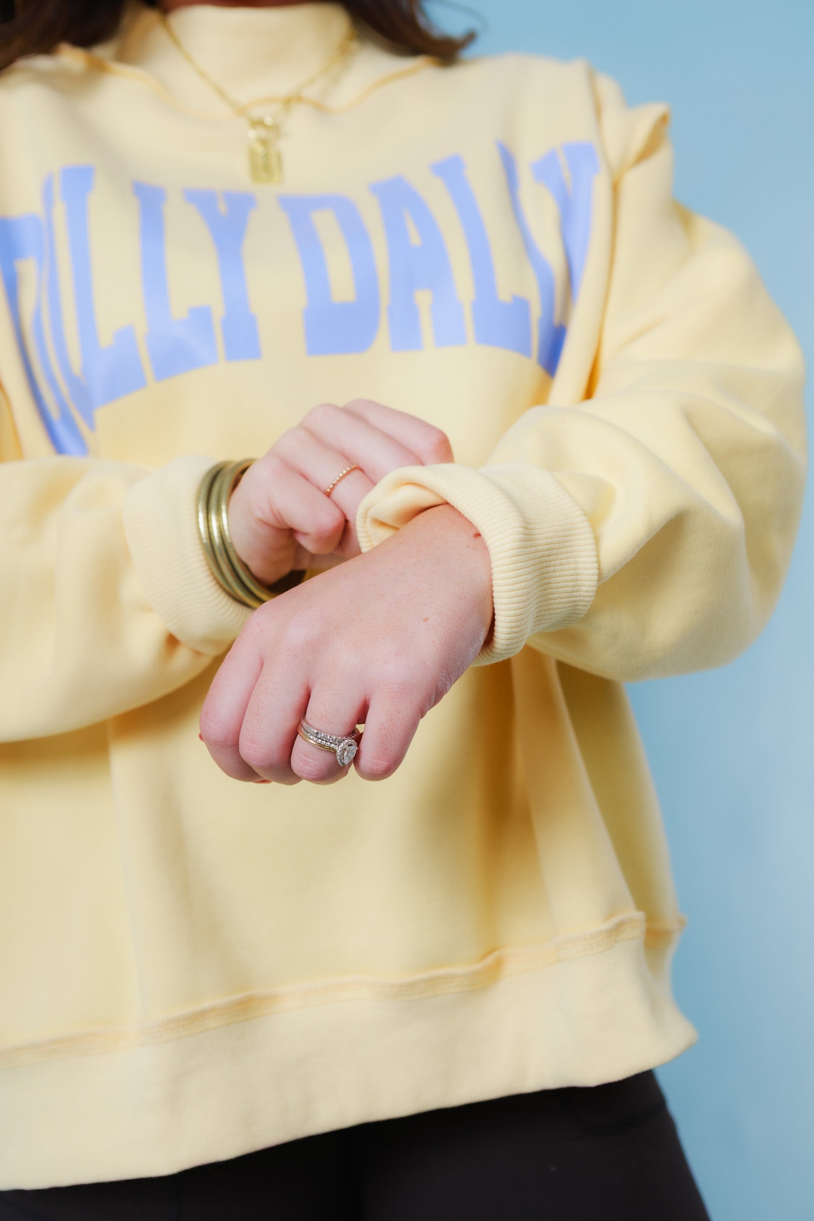 The 'Dilly Dally' Mock-Neck Sweatshirt