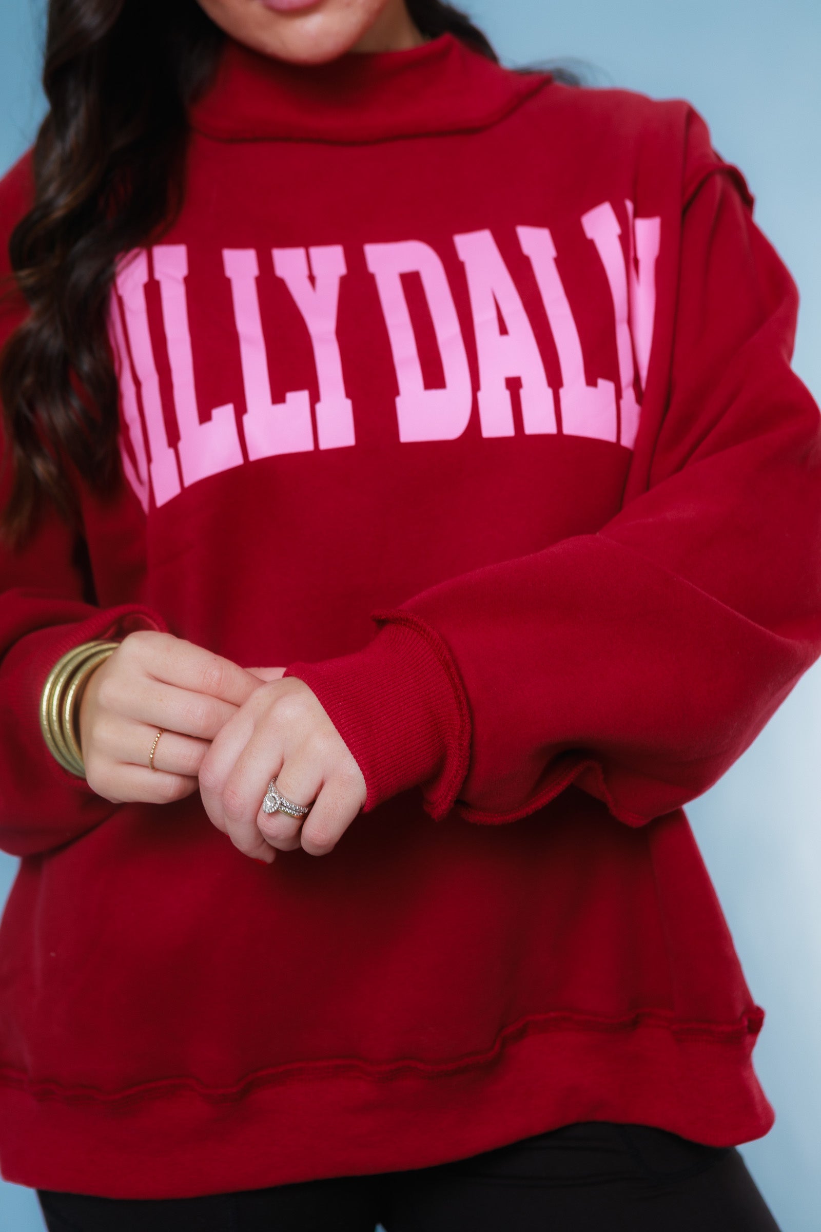 The 'Dilly Dally' Mock-Neck Sweatshirt