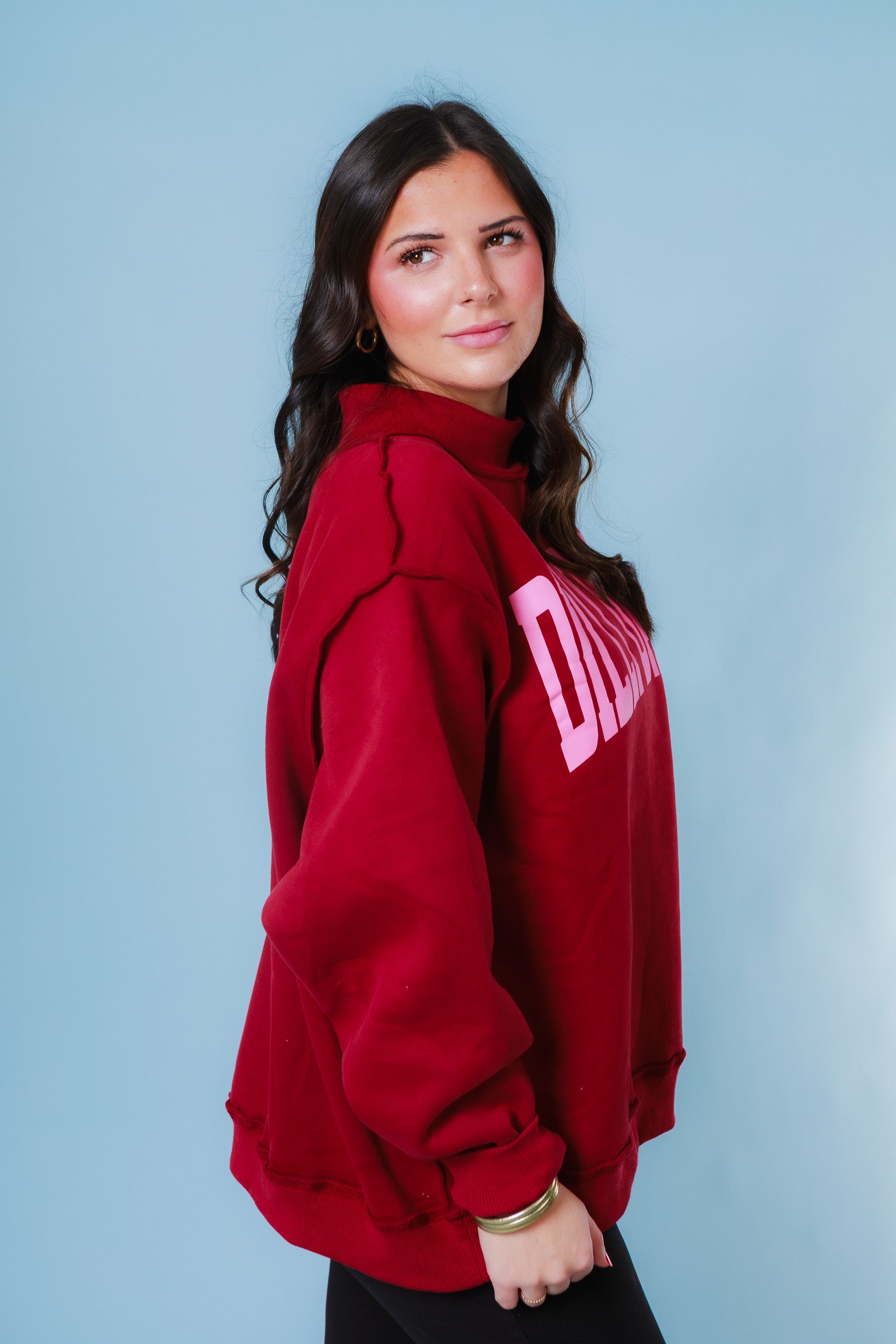 The 'Dilly Dally' Mock-Neck Sweatshirt