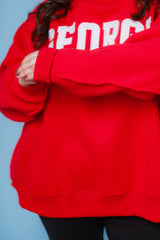 Georgia Mock-Neck Sweatshirt
