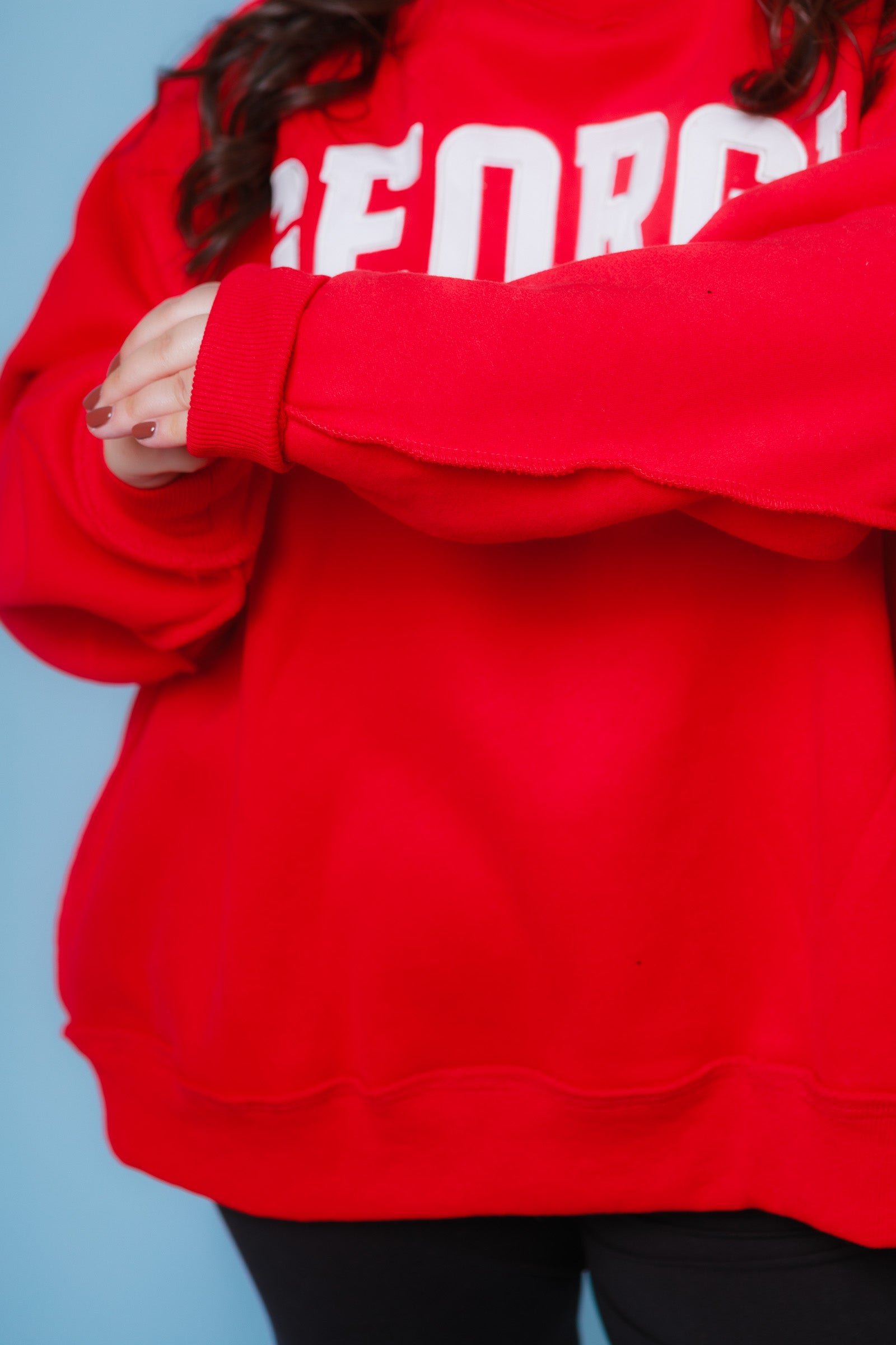 Georgia Mock-Neck Sweatshirt